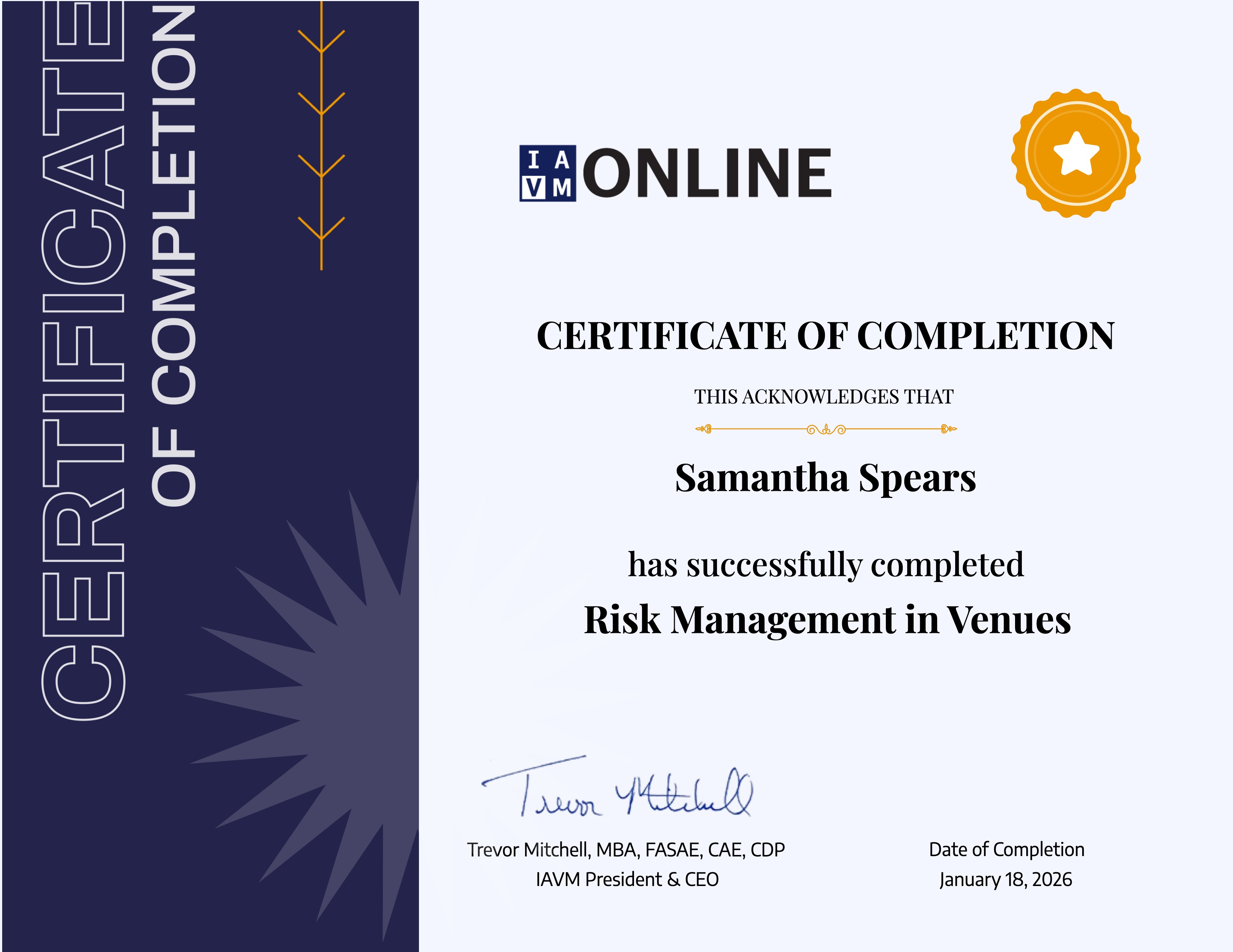 Risk Management in Venues
